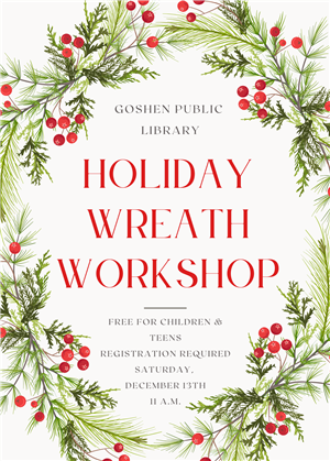 Library wreath workshop Dec 13 11a