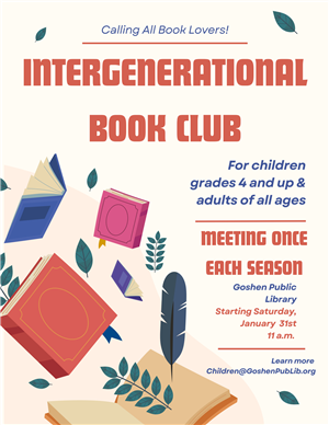 Intergenerational book club January 31 11a
