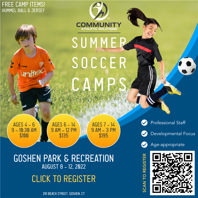 Goshen Recreation Department Summer Soccer Camp