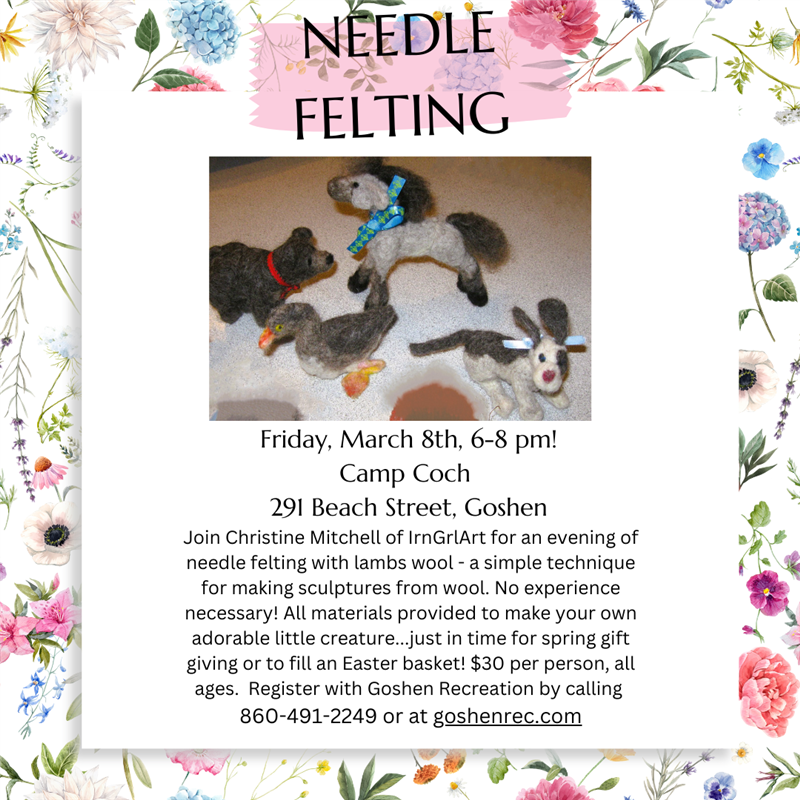 Goshen Recreation Department Crafting Offerings